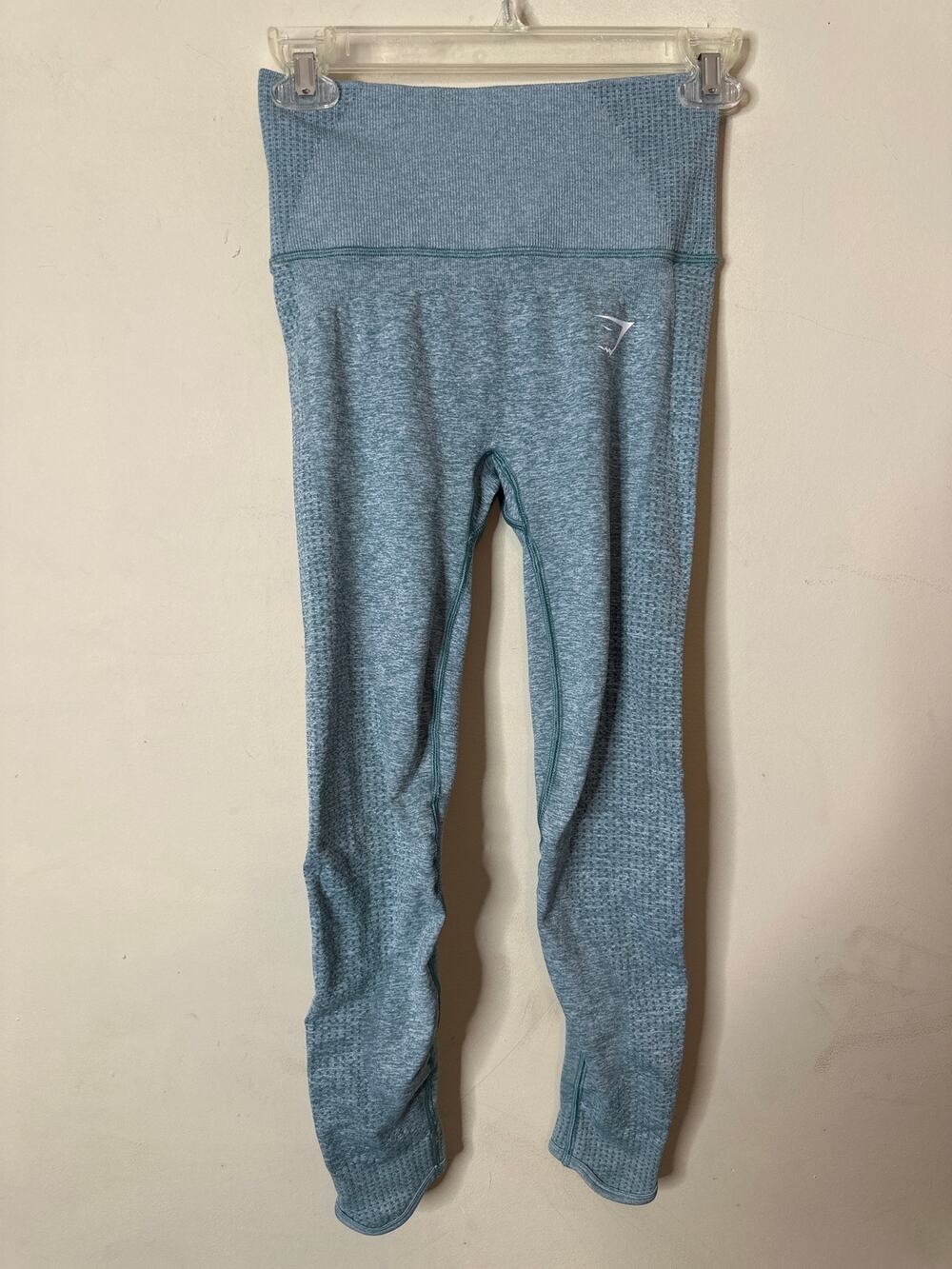 Gymshark Womens Large Dark Washed Jade Marl High Waist Vital Boost Legging XS
